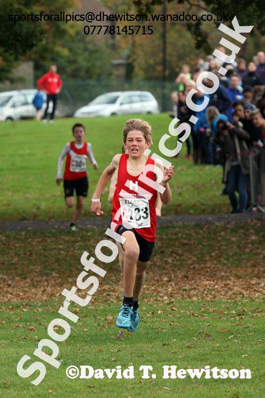Boys under-13s Northern Cross Country Relays, Graves Park, Sheffield. Photo: David T. Hewitson/Sports for All Pics